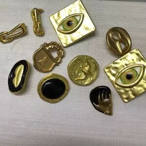 Schiaparelli  10 BROOCH Buttons  Made In FRANCE